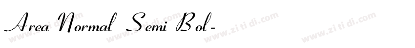 Area Normal Semi Bol字体转换
